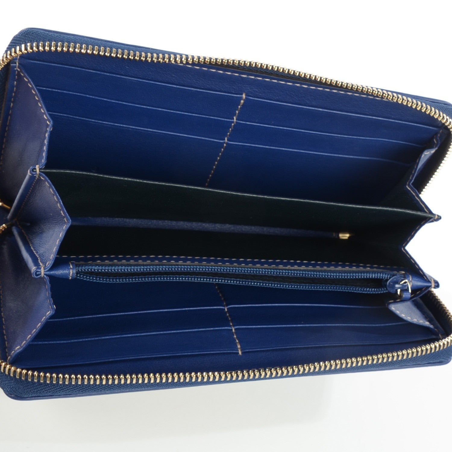 Gucci GG Plus Monogram USA Flag Zip Around Wallet Blue 5 of 7