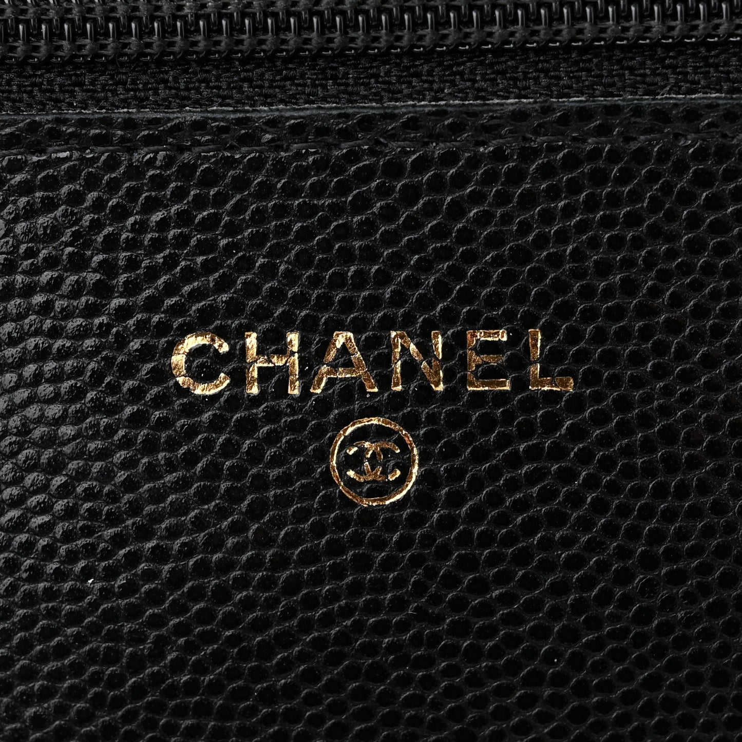 Caviar Quilted Coco Candy Wallet On Chain WOC Black