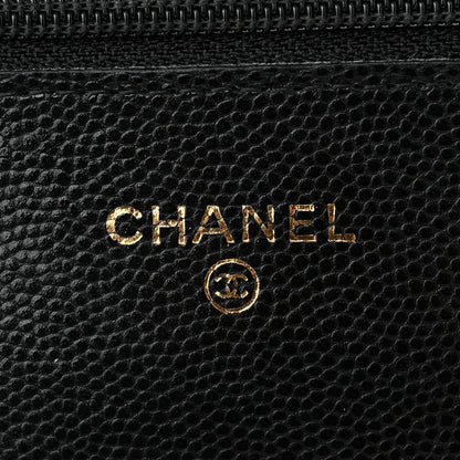 Chanel Caviar Quilted Coco Candy Wallet On Chain WOC Black 6 of 12