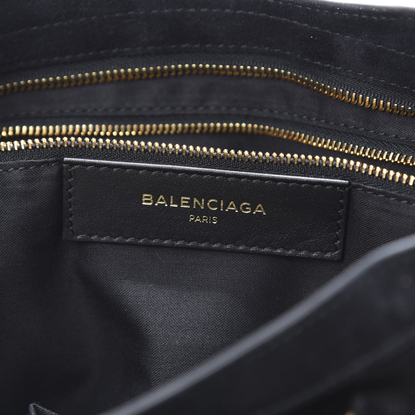 Suede Gold Metallic Edge Hardware S City Black