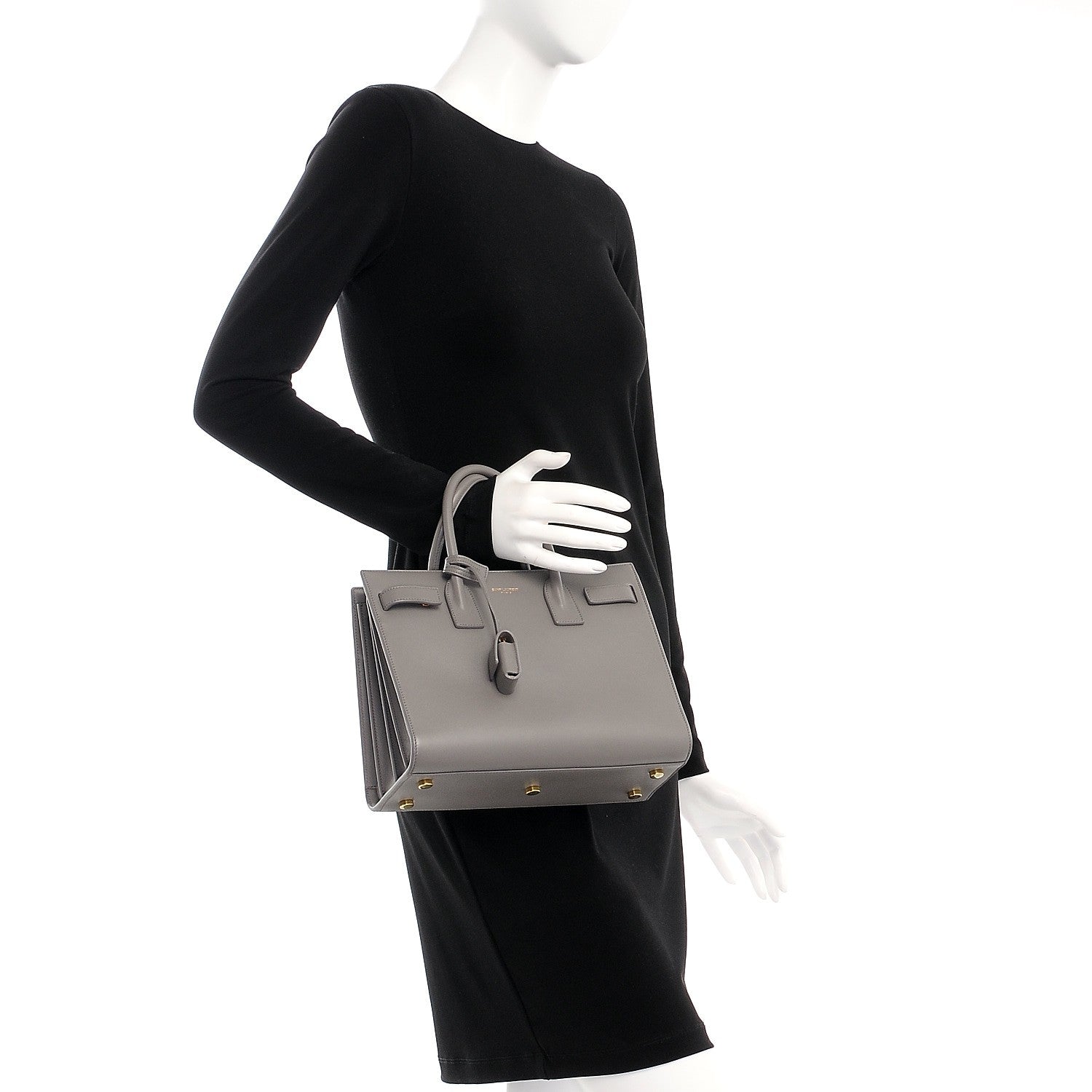 Saint Laurent Calfskin Baby Sac De Jour Fog 2 of 9