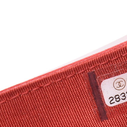 Chanel Lambskin Quilted 19 Flap Wallet Red 8 of 9
