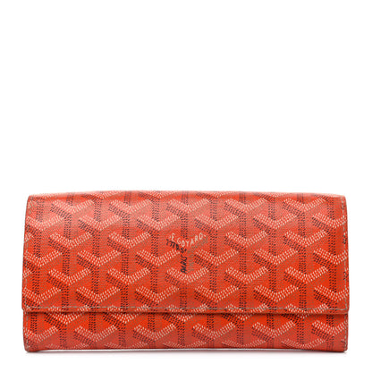 Goyard Goyardine Varenne Long Wallet Orange 1 of 10