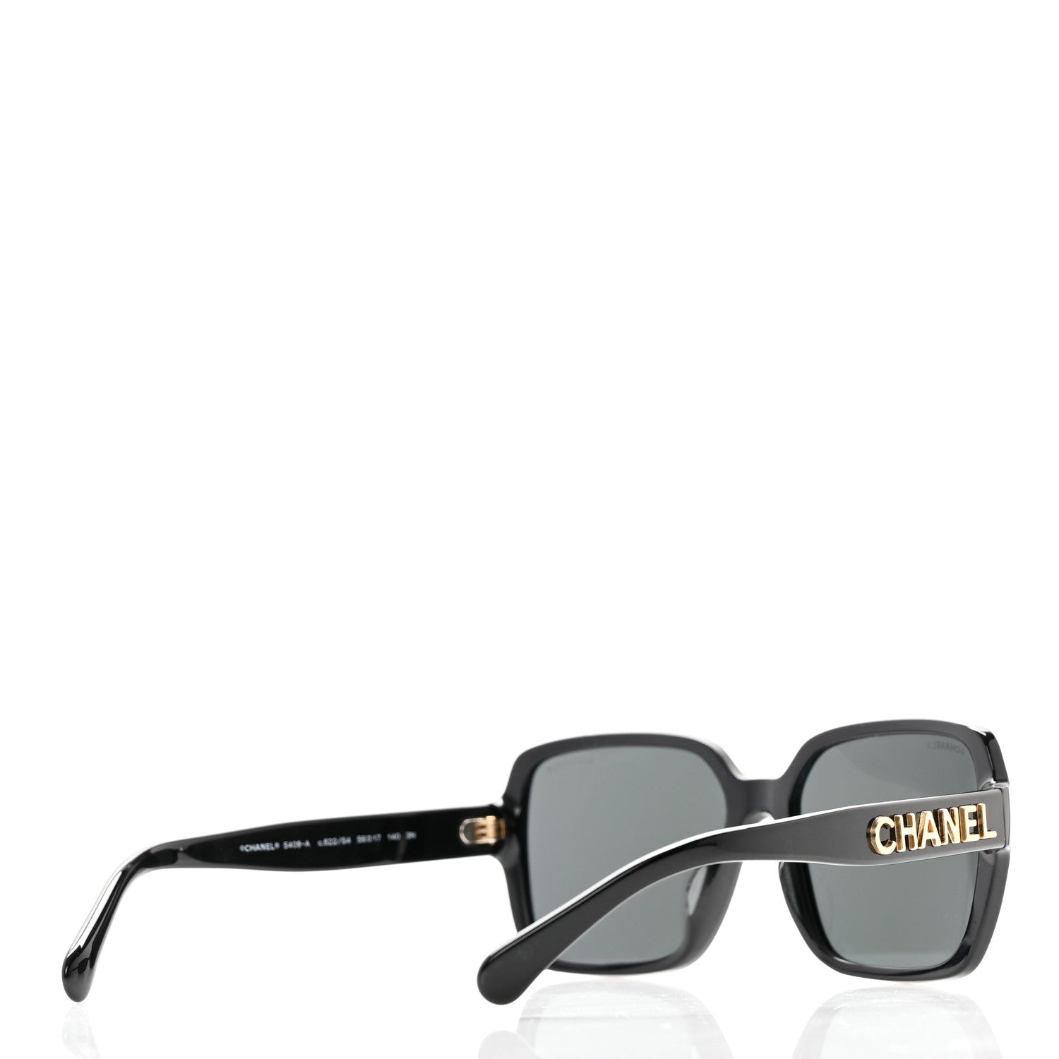 Chanel Acetate Square Sunglasses 5408-A Black 4 of 9