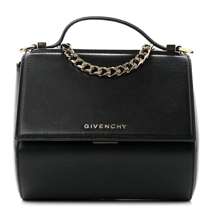 Givenchy Textured Calfskin Mini Pandora Box Chain Crossbody Bag Black 1 of 12
