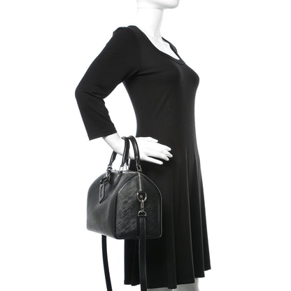 Louis Vuitton Epi Speedy Bandouliere 25 Black 3 of 10