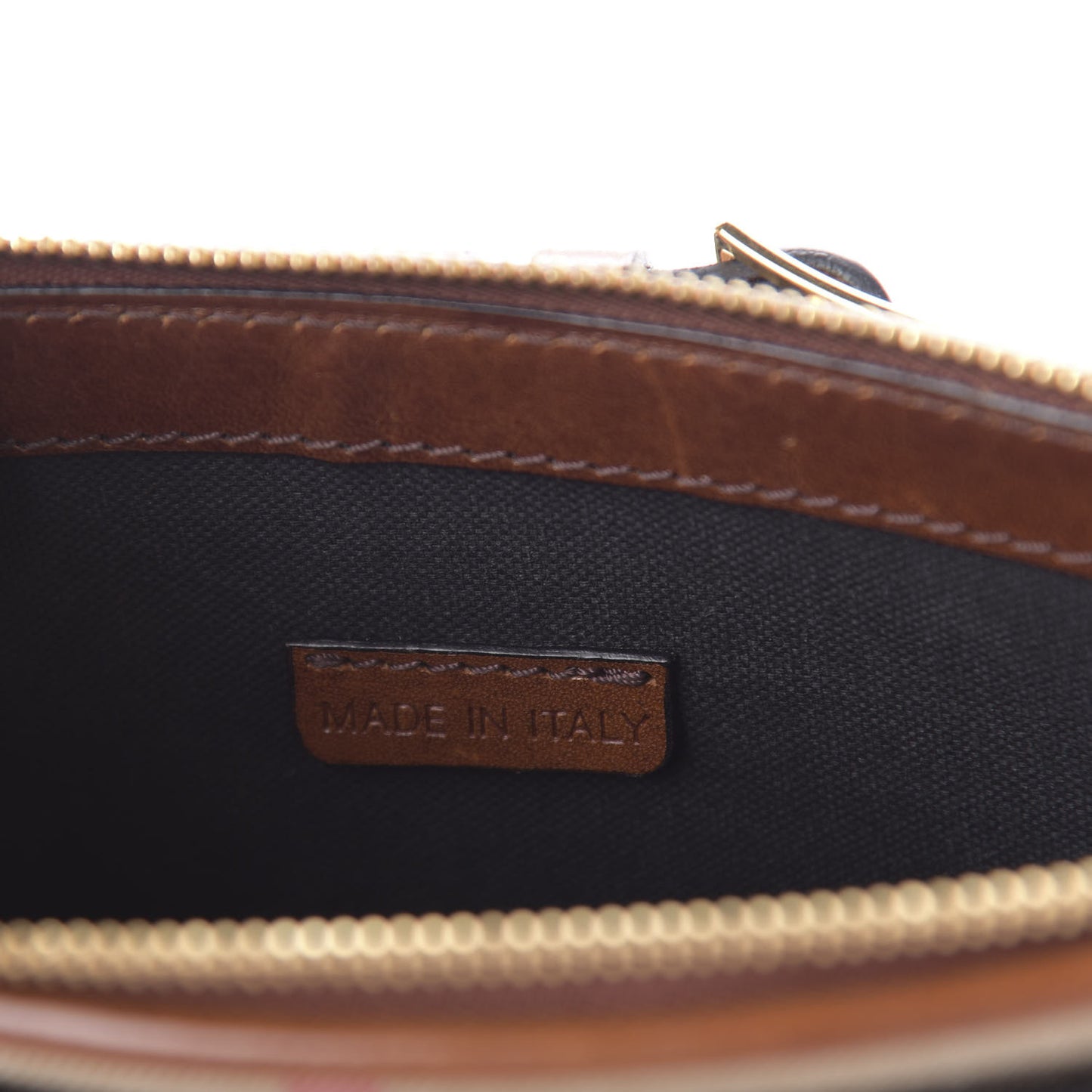 House Check Bridle Calfskin Mini Parmoor Clutch Bag Dark Tan