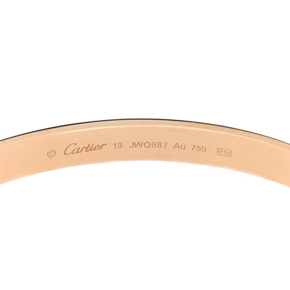 Cartier 18K Yellow Gold LOVE Cuff Bracelet 19 3 of 4