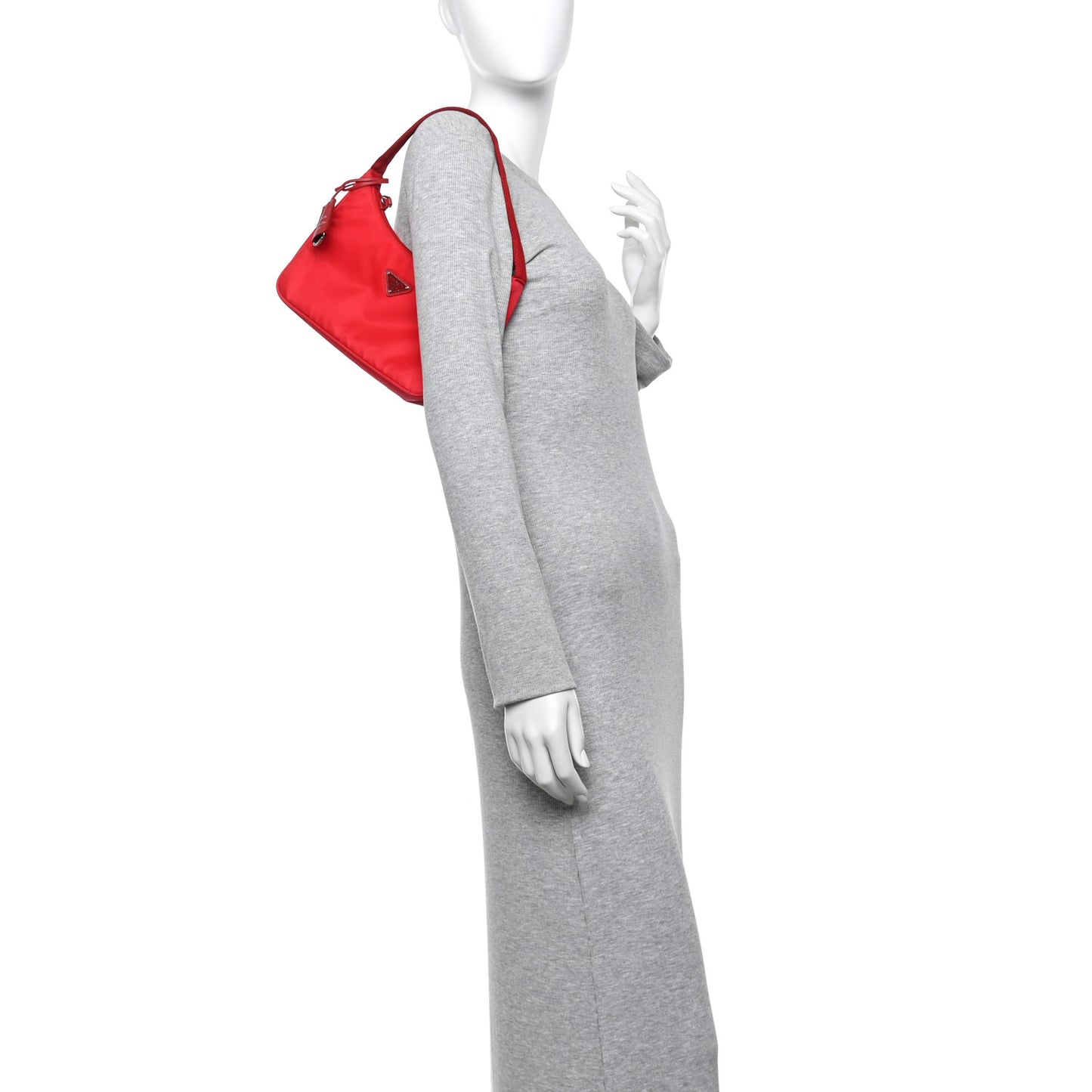 Tessuto Nylon Mini Re-Edition 2000 Bag Rosso