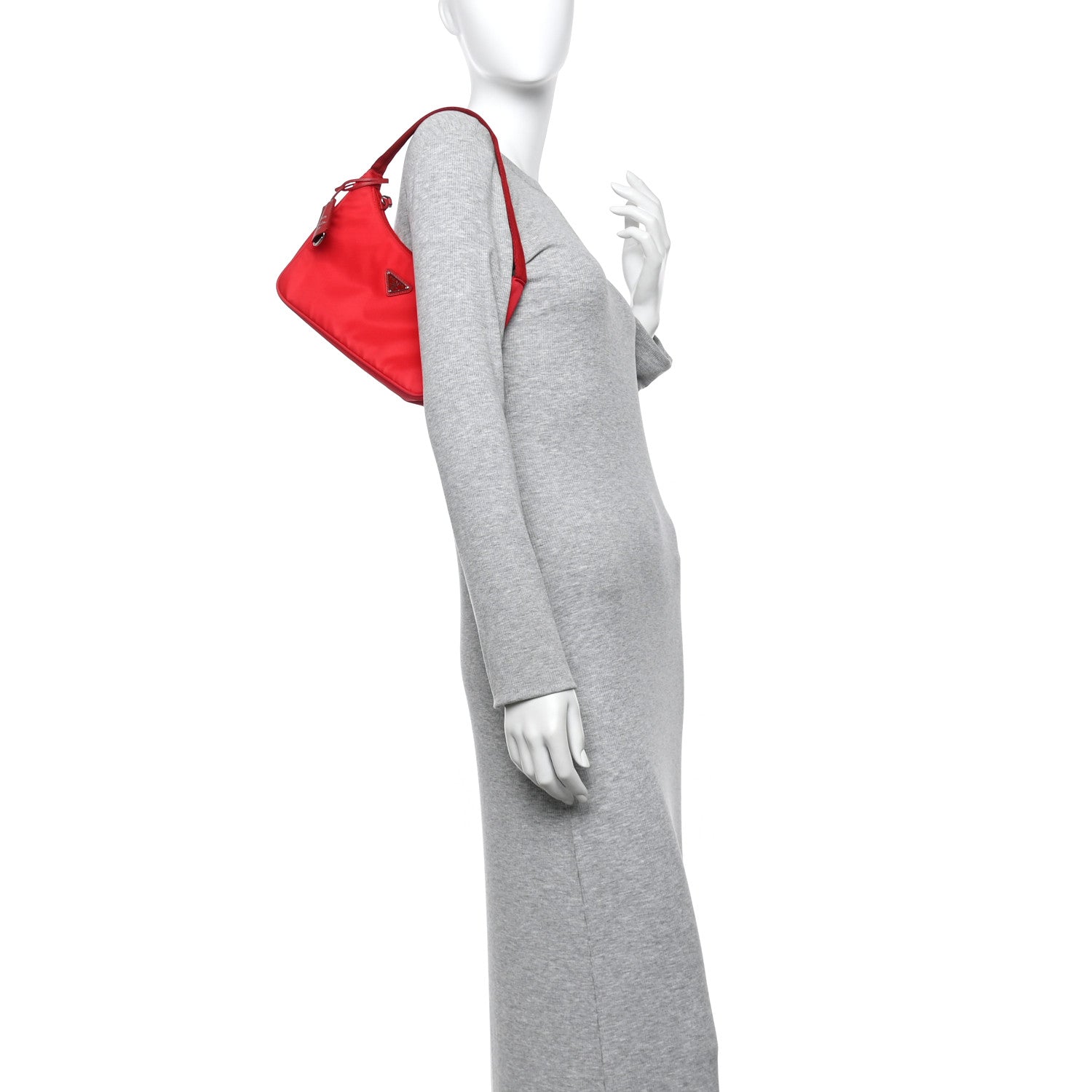 Prada Tessuto Nylon Mini Re-Edition 2000 Bag Rosso 2 of 10