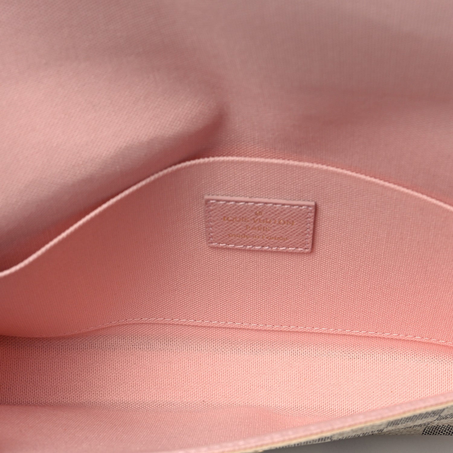 Louis Vuitton Damier Azur Pochette Felicie Chain Wallet Rose Ballerine 4 of 6