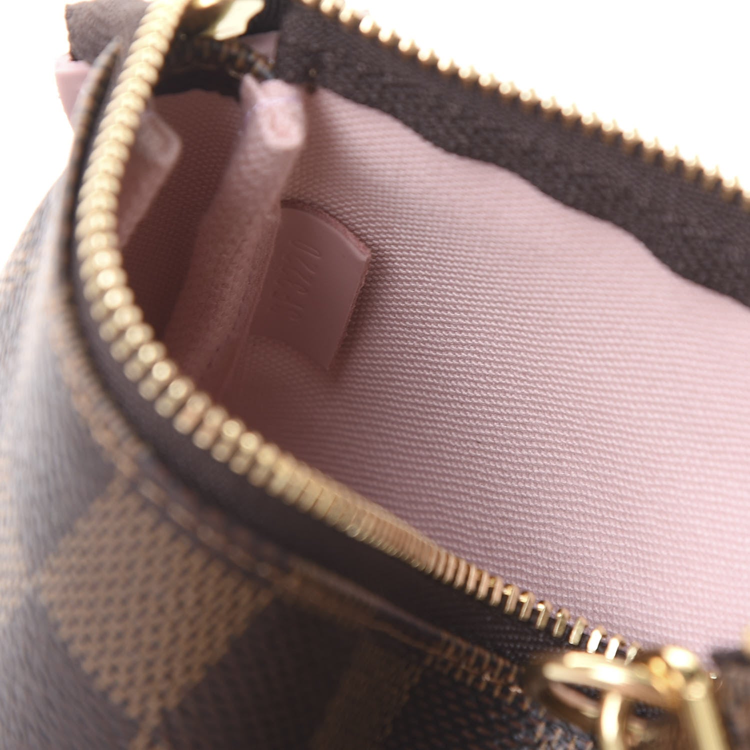 Louis Vuitton Damier Ebene 2020 Christmas Animation Big Wheel Mini Pochette Accessories Rose Ballerine 9 of 11