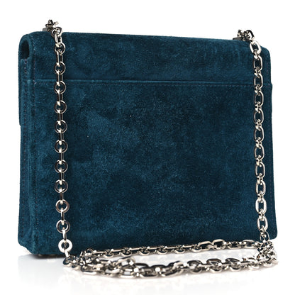 Hermes Veau Doblis Mini Verrou Chaine Bag Bleu Ocean 3 of 10