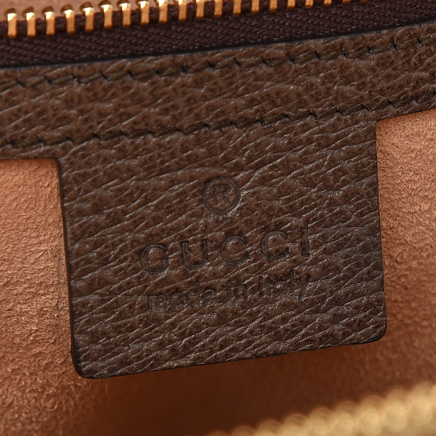 GG Supreme Monogram Web Medium Ophidia Top Handle Dome Bag Brown