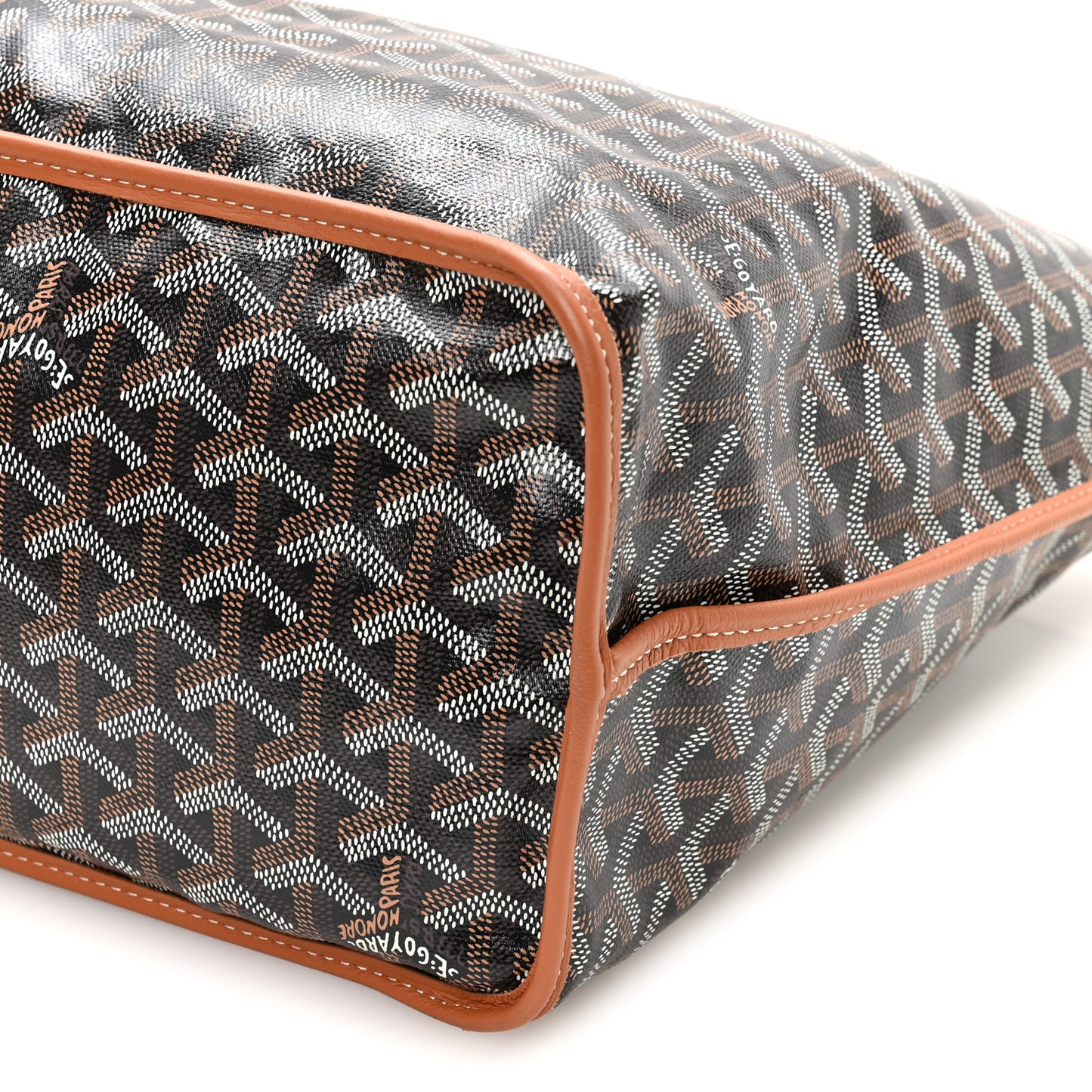 Goyardine Reversible Anjou PM Black Gold