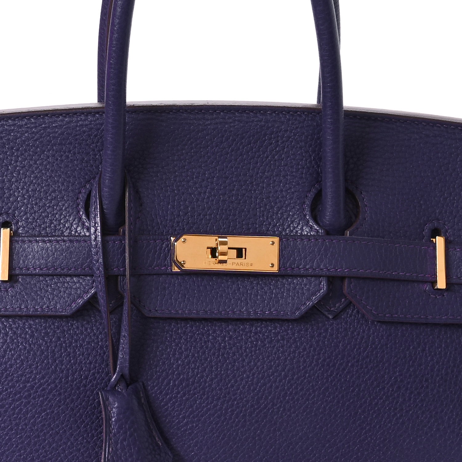 Hermes Taurillon Clemence Birkin 35 Iris 8 of 10