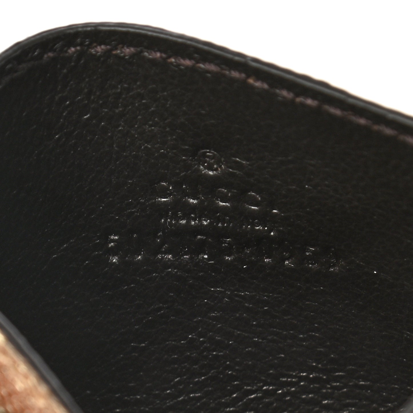 Laminated Lizard GG Marmont Card Holder Gold