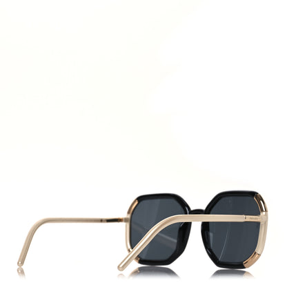 Prada Square Sunglasses SPR 20X Black Beige 3 of 8