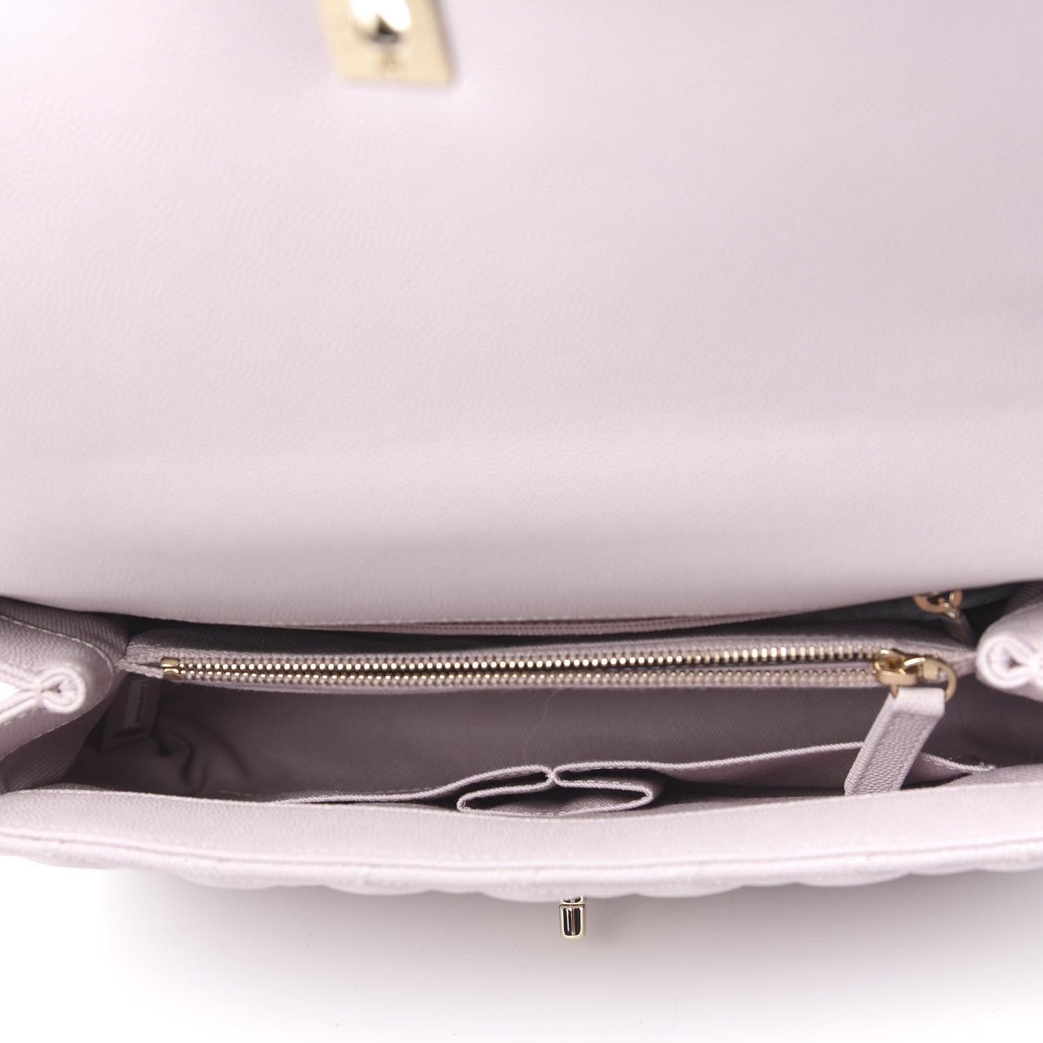 Chanel Caviar Quilted Small Coco Handle Flap Lilas Lilac 4 of 10