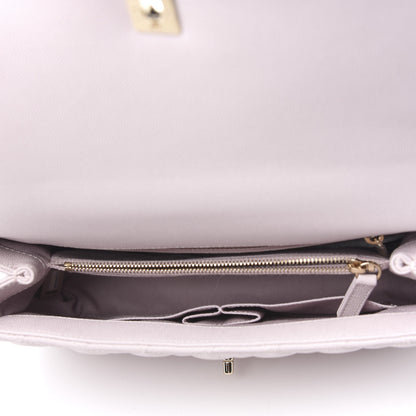 Chanel Caviar Quilted Small Coco Handle Flap Lilas Lilac 4 of 10
