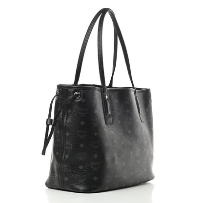 MCM Visetos Medium Liz Reversible Shopper Tote Black 4 of 18