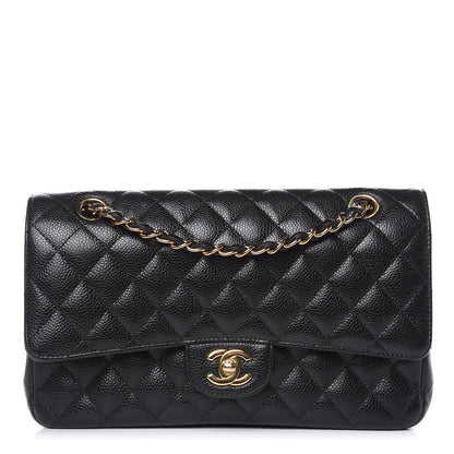 Chanel Caviar Quilted Medium Double Flap Black 1 of 14