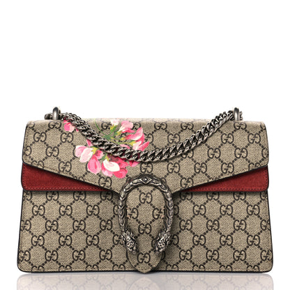Gucci GG Supreme Monogram Blooms Small Dionysus Shoulder Bag Beige Multicolor Dry Rose 1 of 10