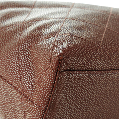 Chanel Metallic Caviar Quilted Shoulder Bag Brown 6 of 11
