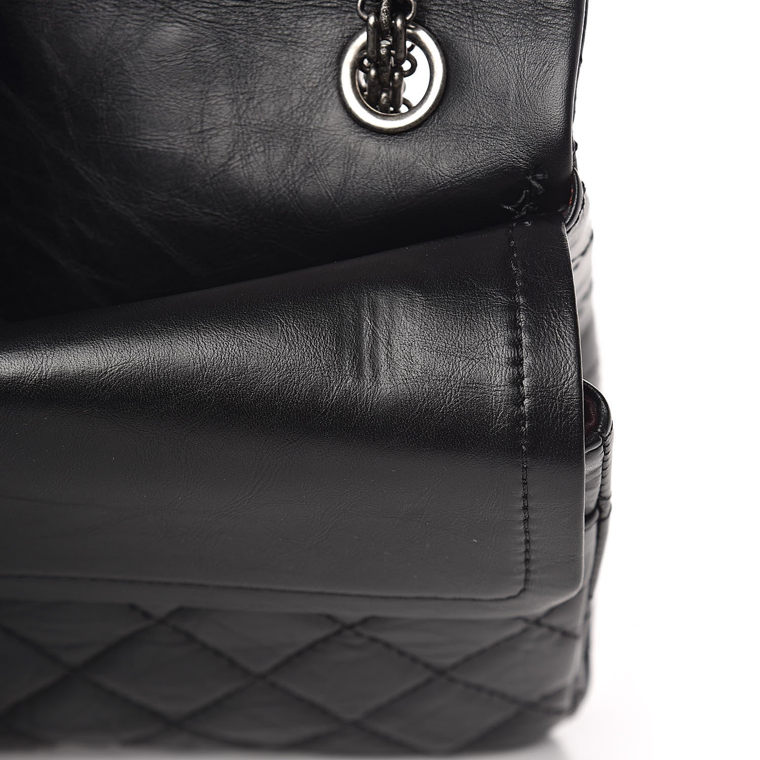 Chanel Aged Calfskin Quilted 2.55 Reissue 226 Flap Black 12 of 13