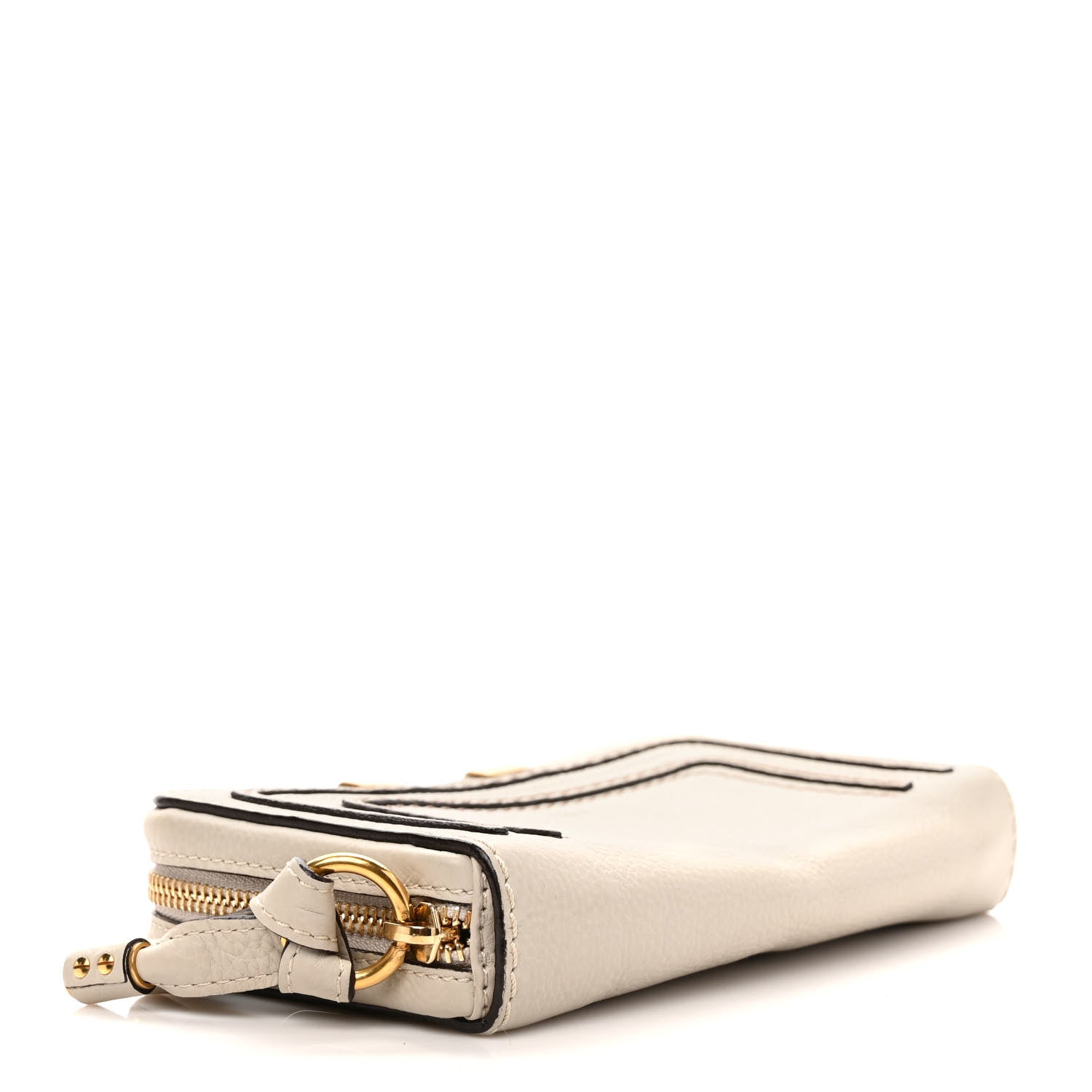 Chloe Calfskin Marcie Long Zip Around Wallet Dove 4 of 6
