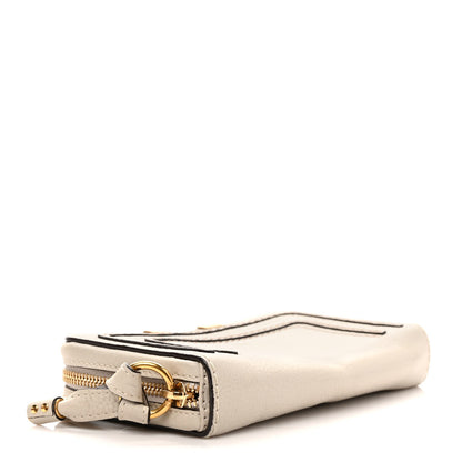 Chloe Calfskin Marcie Long Zip Around Wallet Dove 4 of 6