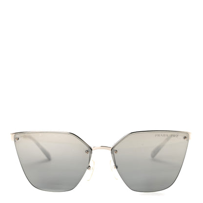 Prada Polarized Cat Eye Sunglasses SPR 68T Silver 7 of 8