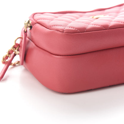 Chanel Calfskin Quilted Day Trips Camera Case Pink 8 of 9