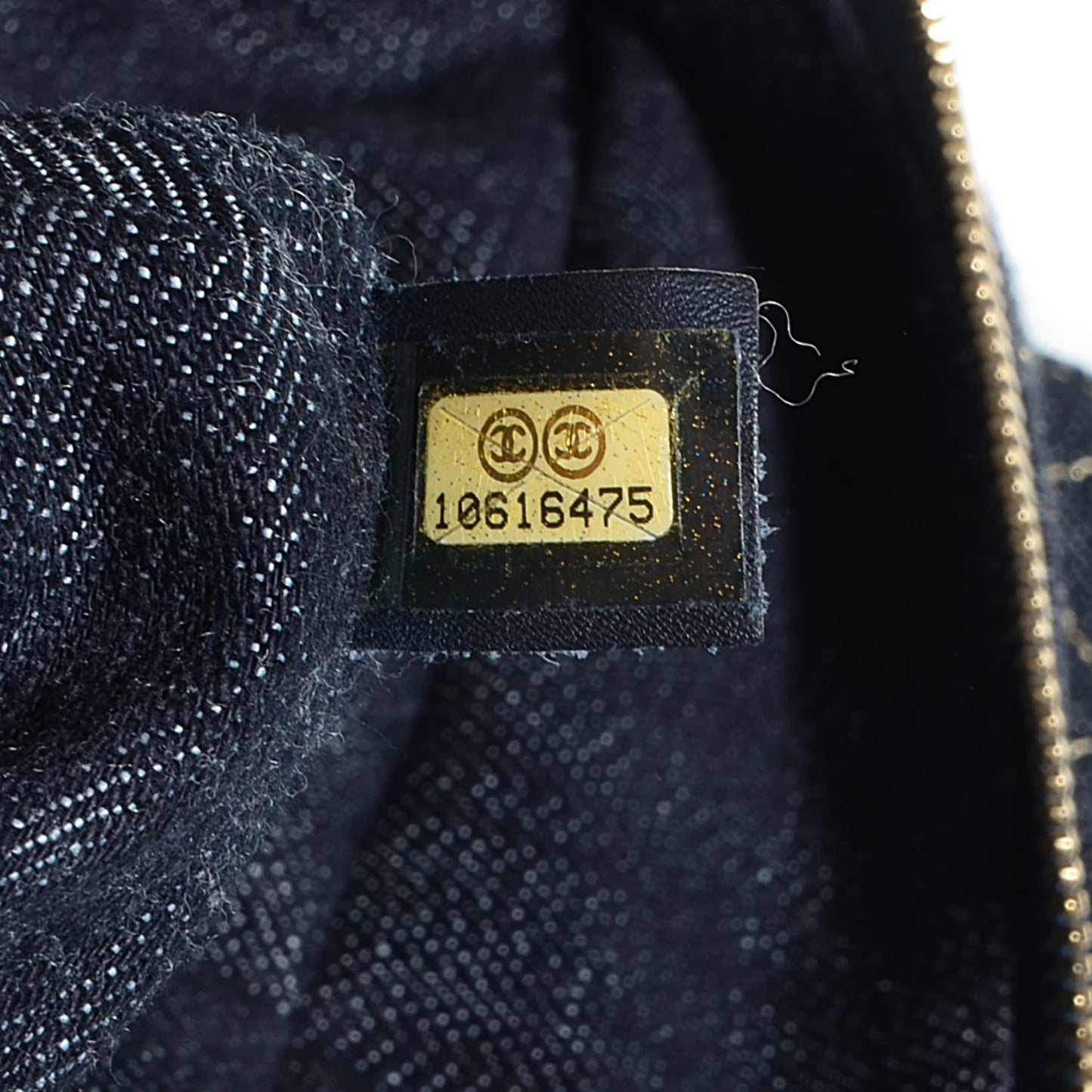 Denim CC Double Pocket Shoulder Bag