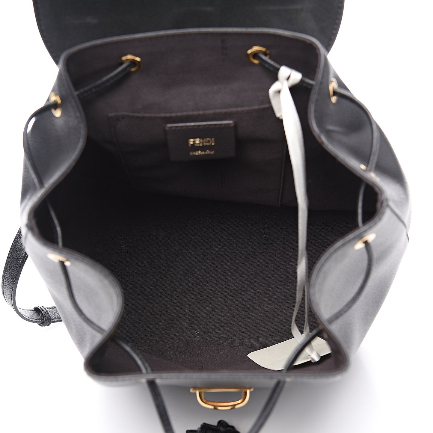 Vitello Cruise F is Fendi Drawstring Backpack Black