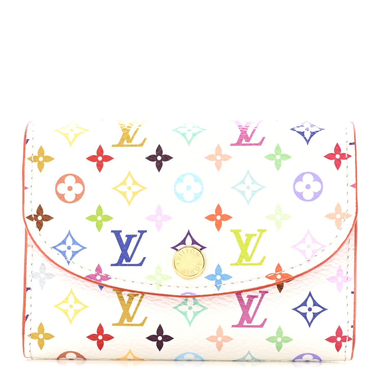 Louis Vuitton LV X TM Monogram Multicolor Rosalie Coin Purse White Kawaii Pink 1 of 7