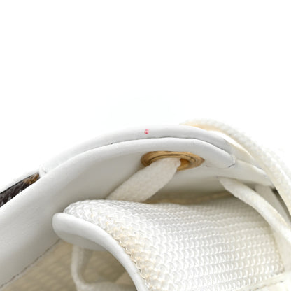 Louis Vuitton Calfskin Monogram Run Away Sneakers 37 White 11 of 12