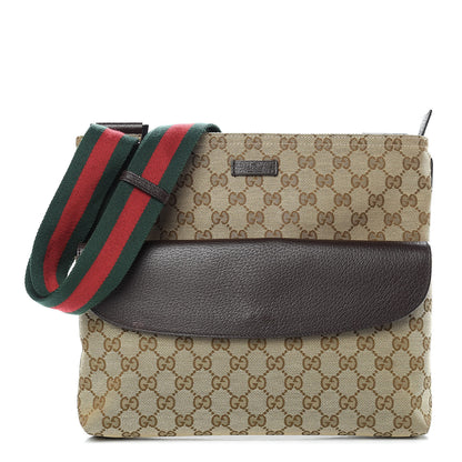 Gucci Monogram Signature Web Small Messenger Brown 1 of 12