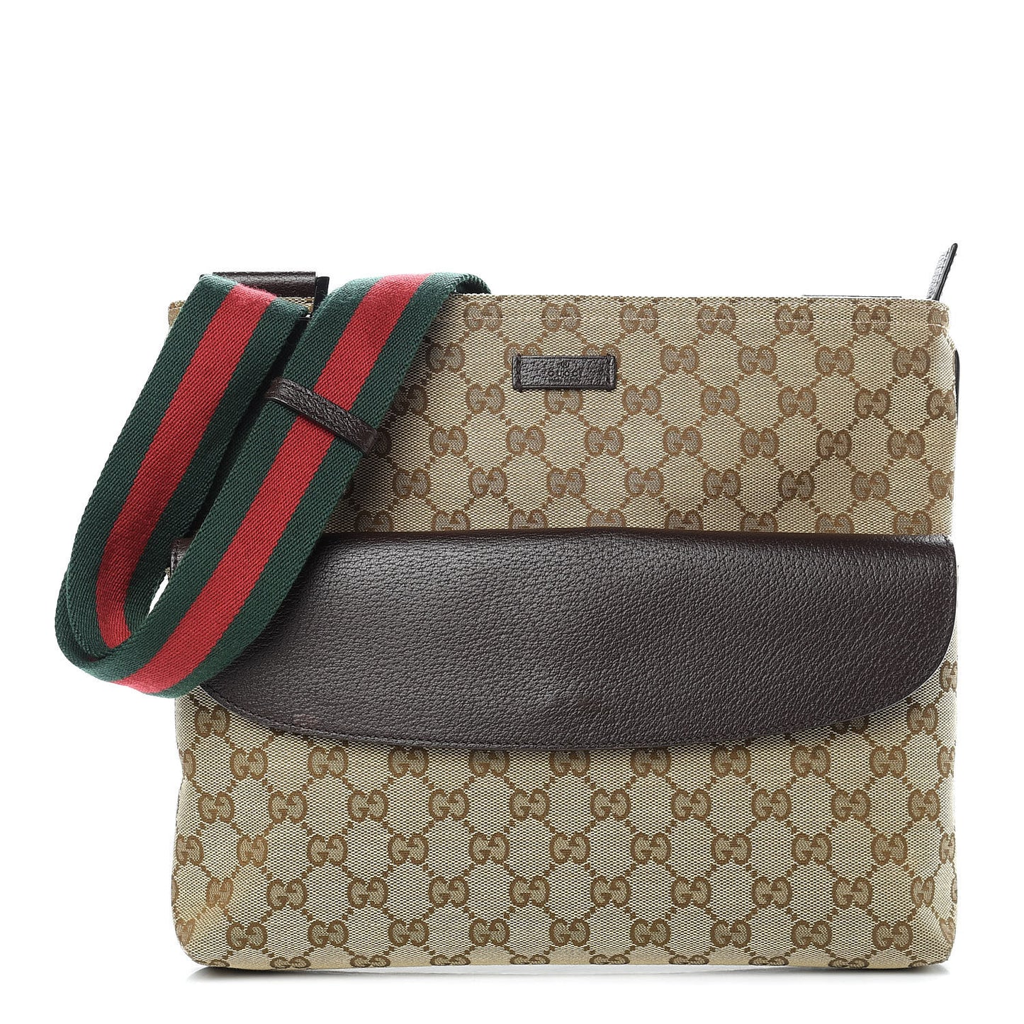 Monogram Signature Web Small Messenger Brown