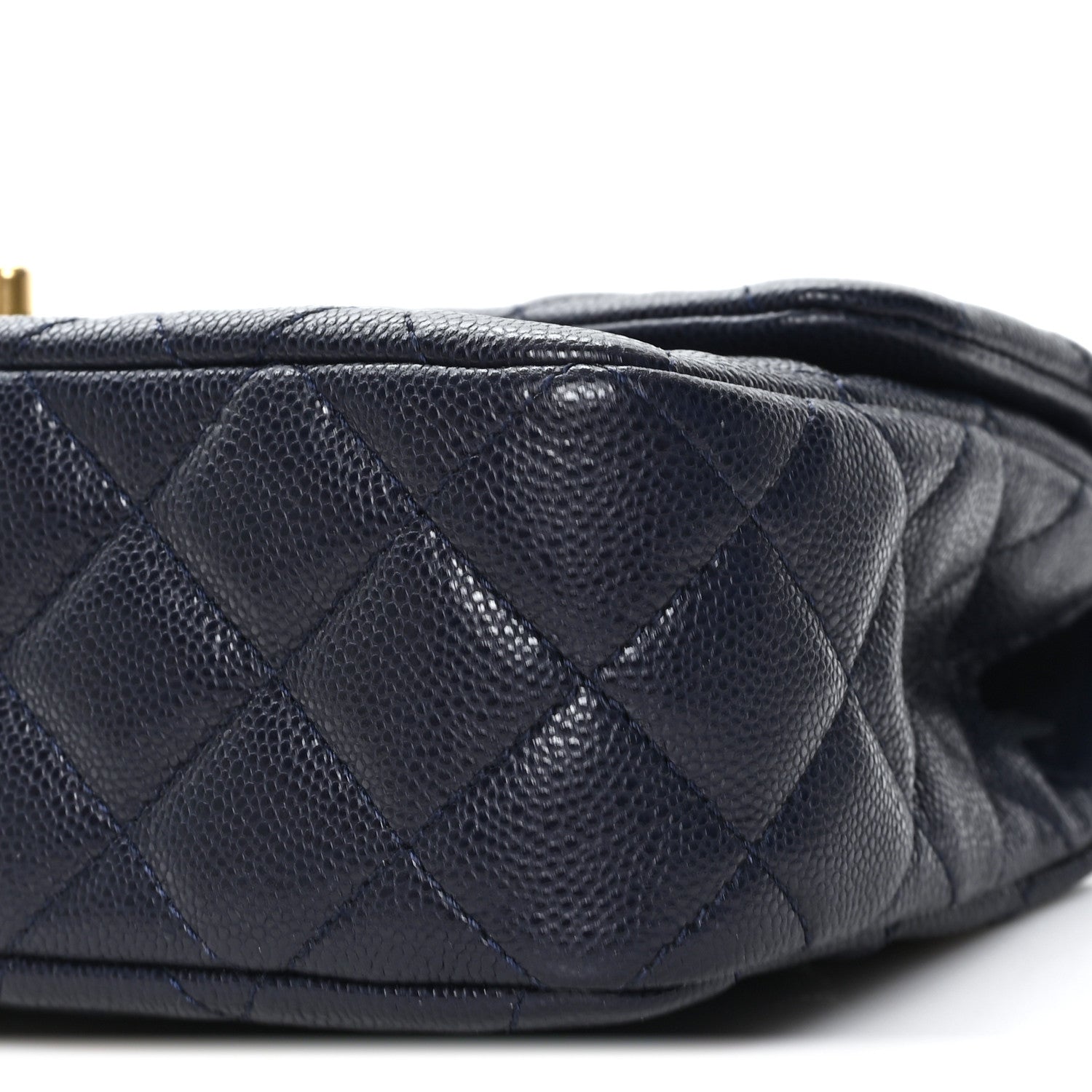 Chanel Caviar Quilted Small Handy CC Flap Navy 10 of 11