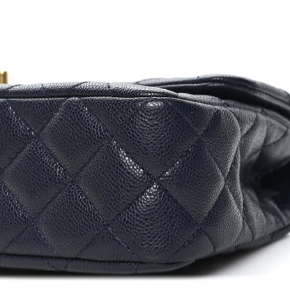 Chanel Caviar Quilted Small Handy CC Flap Navy 10 of 11