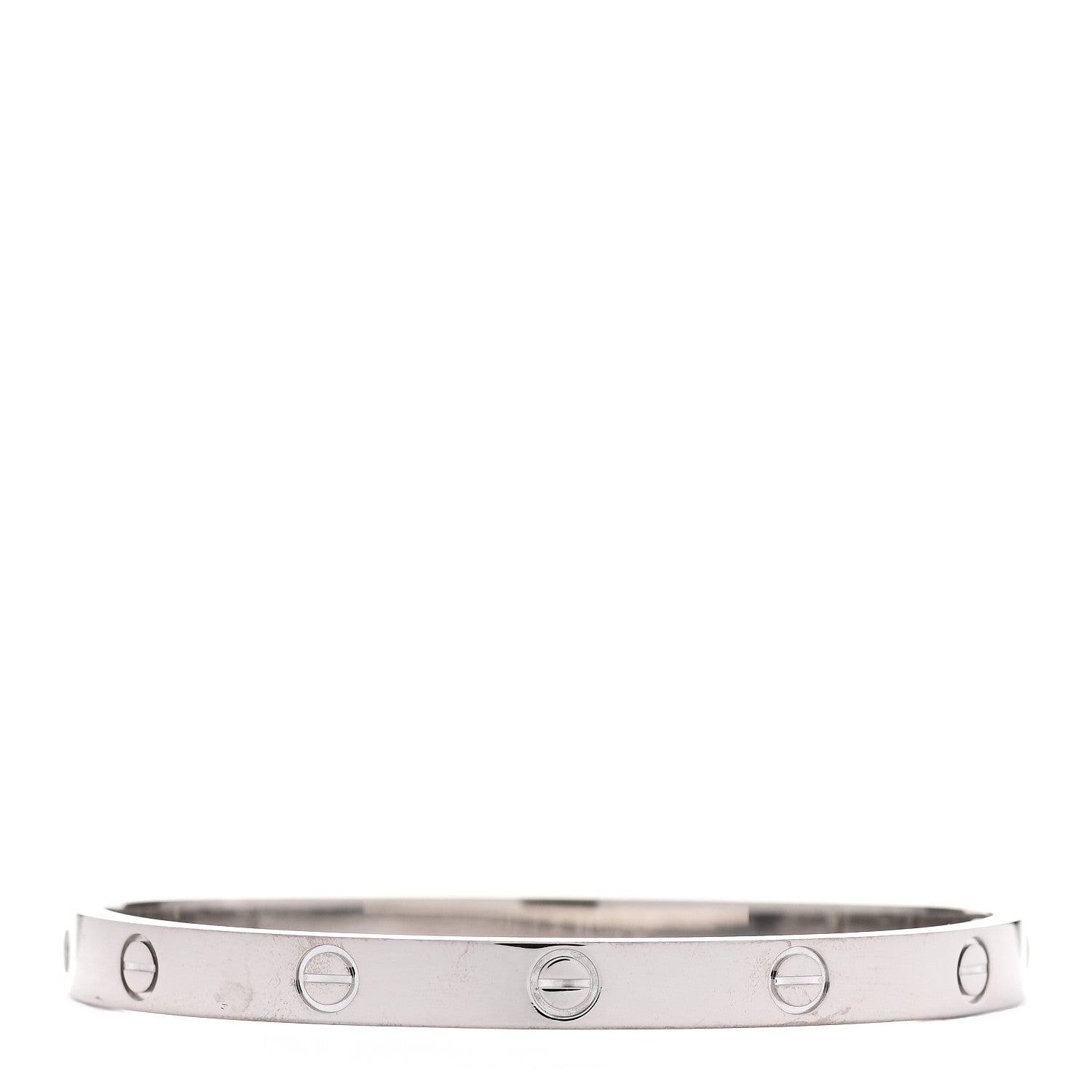 Cartier 18K White Gold LOVE Bracelet 18 3 of 4