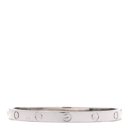 Cartier 18K White Gold LOVE Bracelet 18 3 of 4
