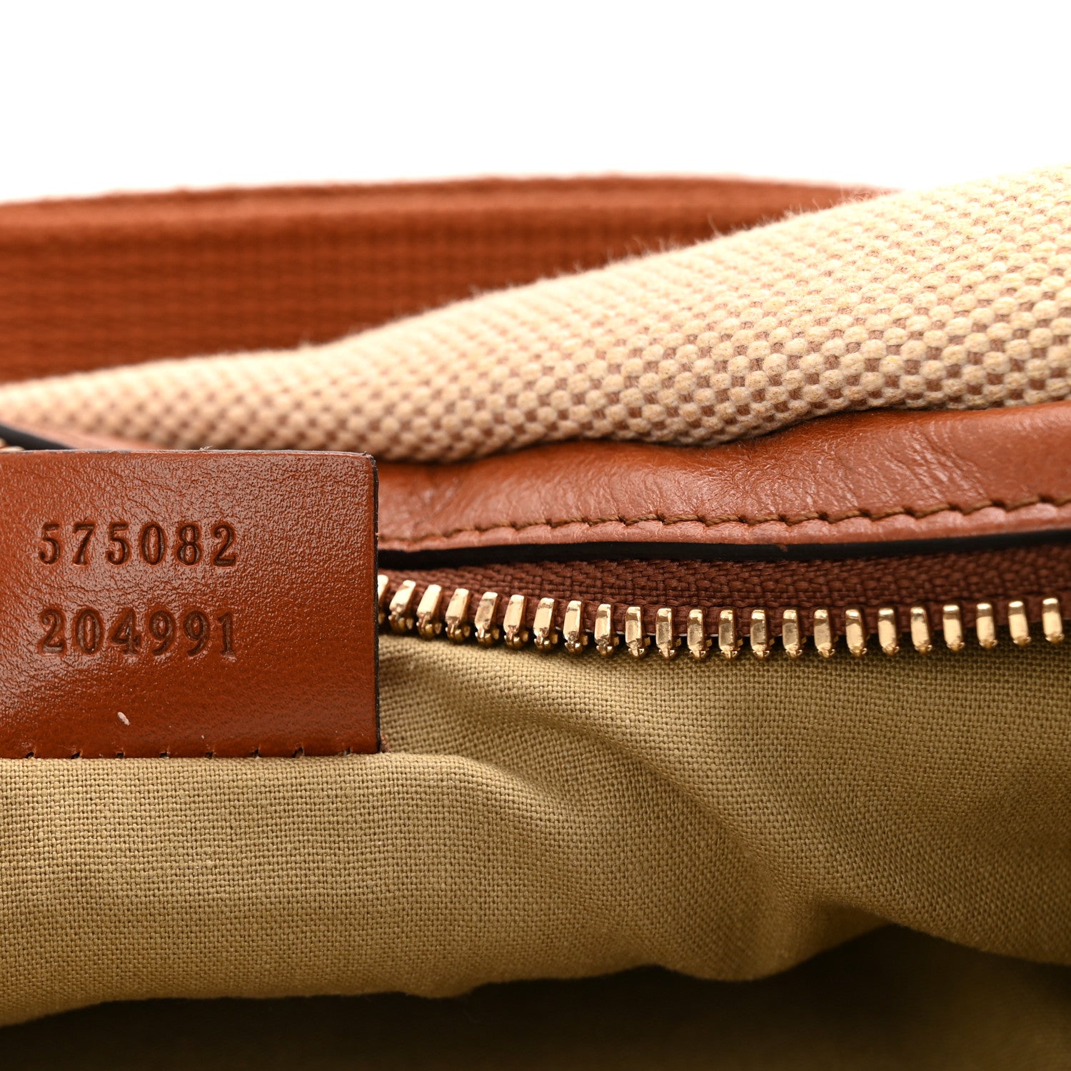 Gucci Vintage Canvas Web Belt Bag Sand Cuir 6 of 9