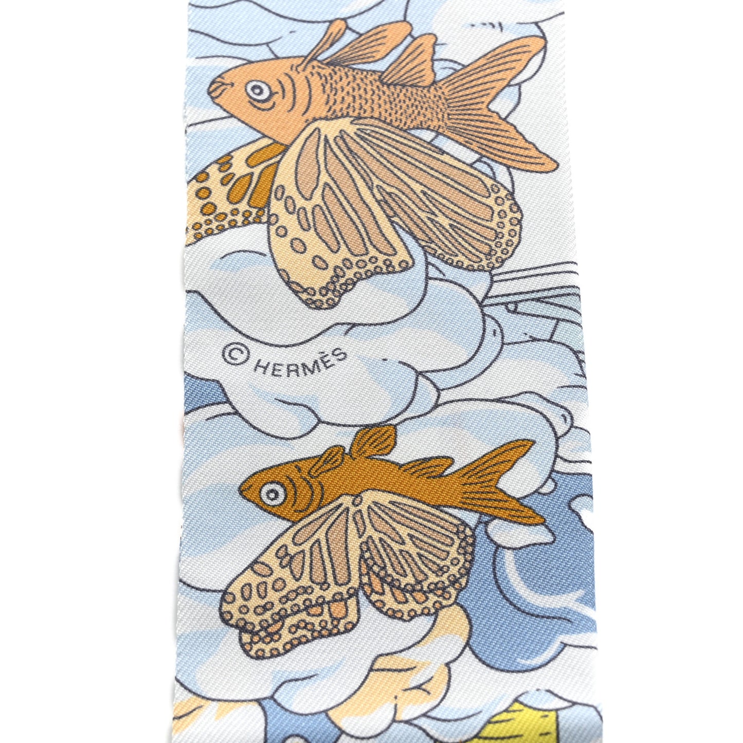 Silk Sur Mon Nuage Twilly Creme Bleu Ciel Orange