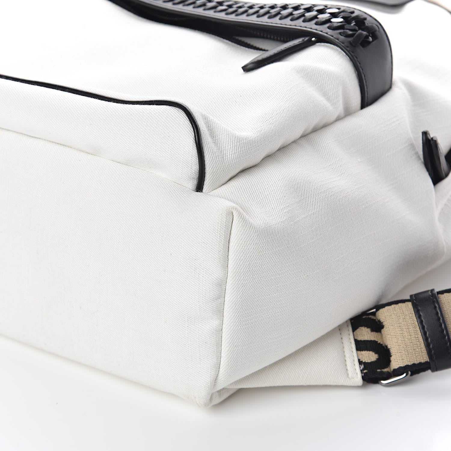 Stella McCartney Eco Denim Logo Backpack White 9 of 9