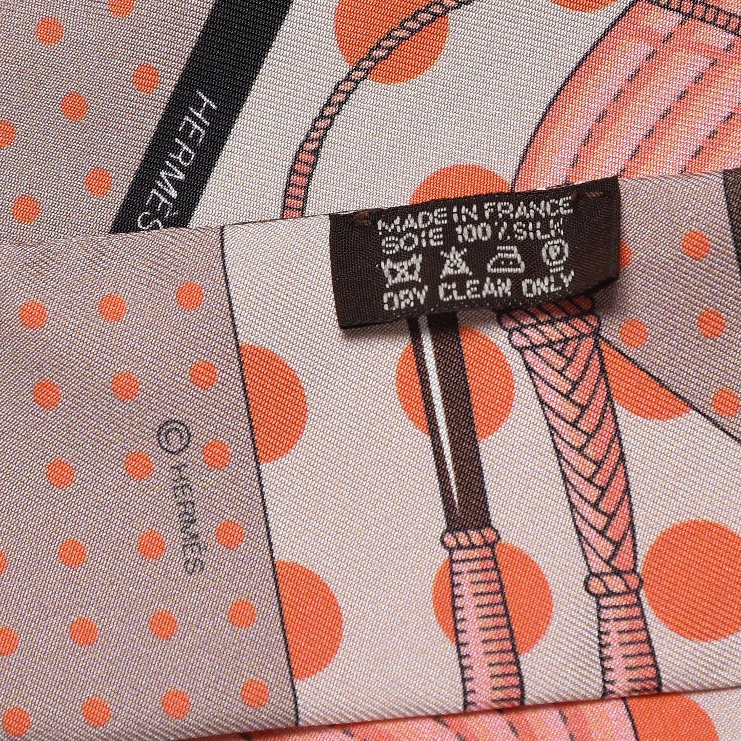 Silk Clic Clac a Pois Twilly Rose Nacre Marron Corail
