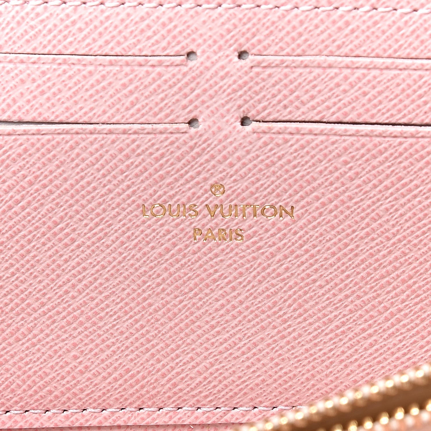Louis Vuitton Damier Azur Clemence Wallet Rose Ballerine 6 of 10