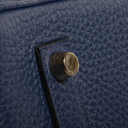 Hermes Taurillon Clemence Birkin 35 Bleu de Prusse 9 of 23