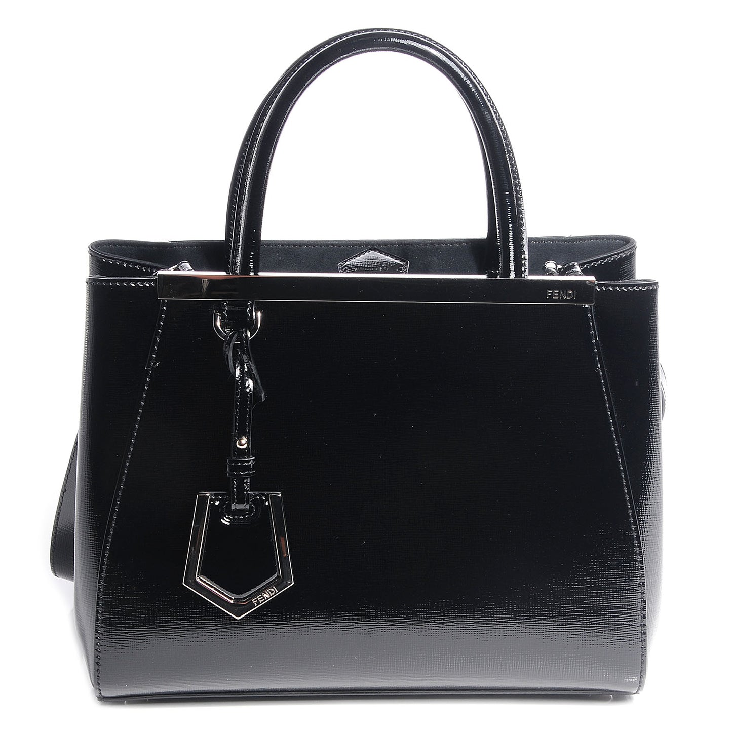 Patent Vitello Elite Petite 2Jours Tote Black